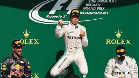 Nico Rosberg wins at Spa