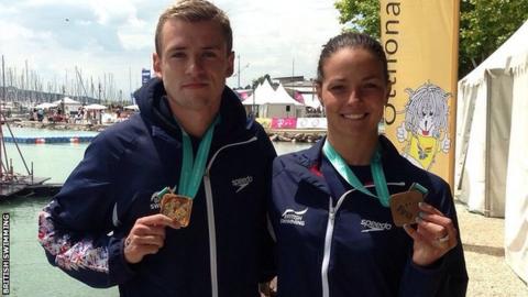Jack Burnell and Keri-Anne Payne