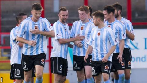 Stenhousemuir were winners over Airdrieonians