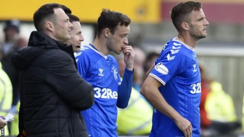 Brandon Barker and Andy King of Rangers