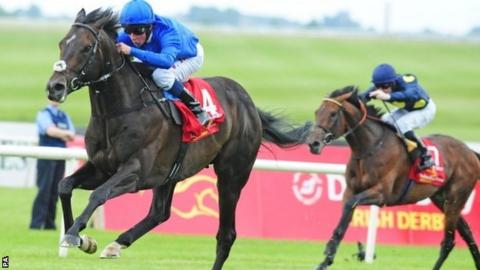 Jack Hobbs wins the Irish Derby