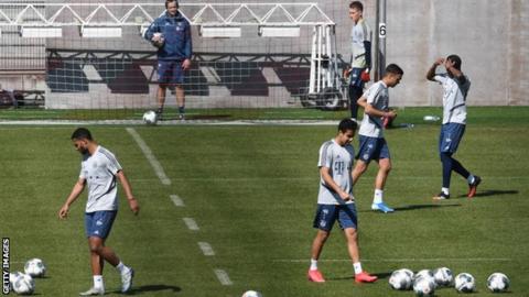 Bayern Munich training