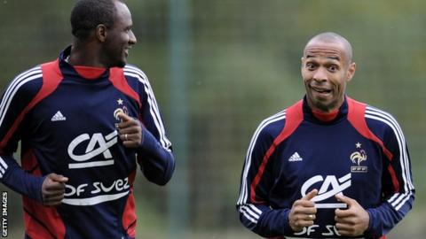 Patrick Vieira and Thierry Henry