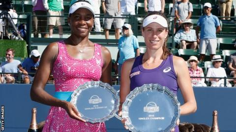 Venus Williams and Johanna Konta