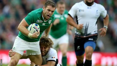 Ireland were also drawn against Romania at the 2015 Rugby World Cup
