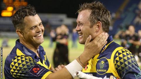 Colin Ingram (rgiht) with Jacques Rudolph