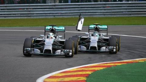Lewis Hamilton and Nico Rosberg