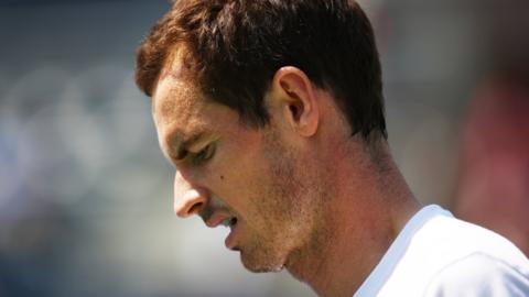 Andy Murray looking dejected