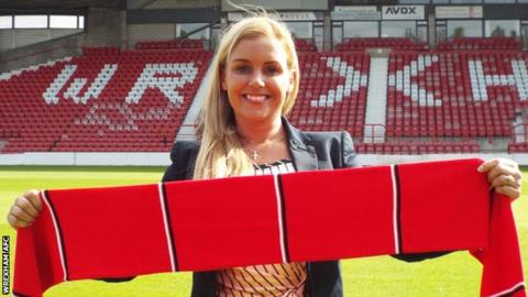 Rhiannon Roberts, Wrexham's new commercial manager