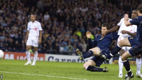 Caldwell scored a famous winner for Scotland against France in a Euro qualifier at Hampden in 2006
