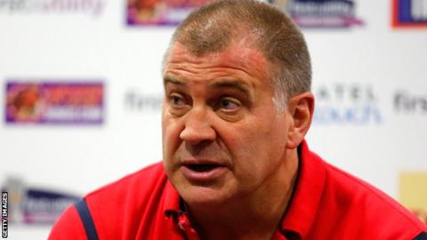 Shaun Wane addresses the media