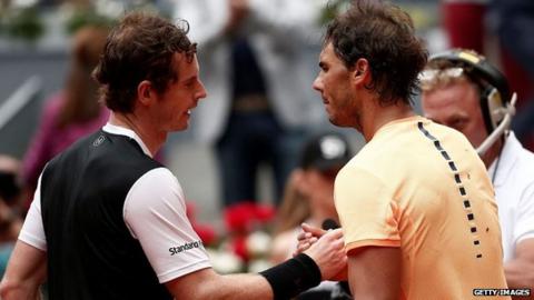 Andy Murray and Rafael Nadal