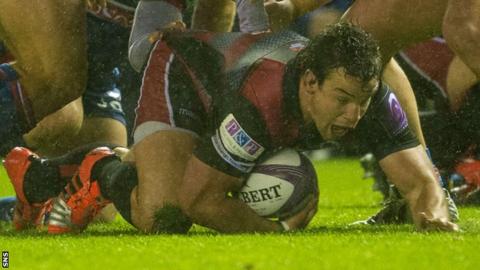 John Hardie in action for Edinburgh