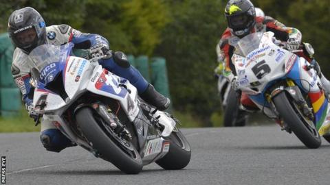 Guy Martin was in front of Bruce Anstey before crashing