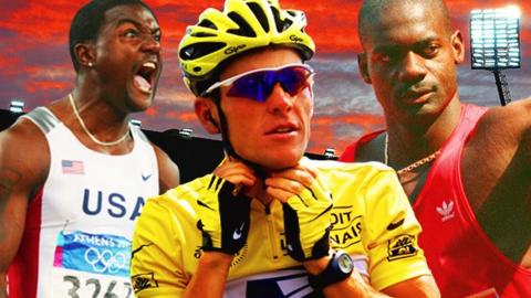 Justin Gatlin, Lance Armstrong and Ben Johnson