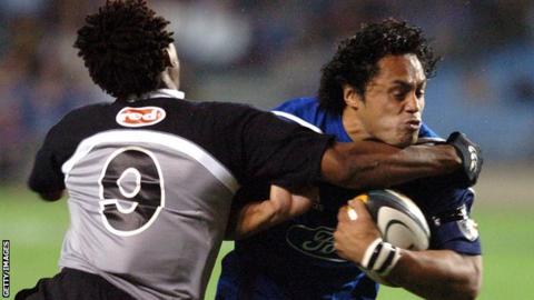 Ben Atiga in action for Auckland Blues