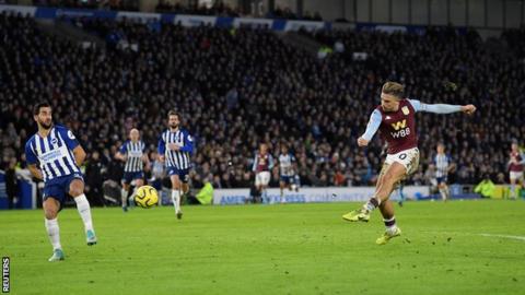 Brighton & Hove Albion 1-1 Aston Villa: Jack Grealish earns Villa ...