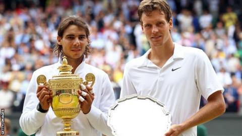 Rafael Nadal and Tomas Berdych