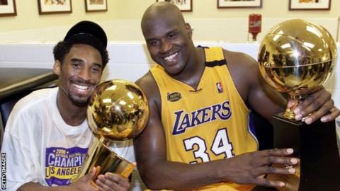 Shaquille O'Neal and Kobe Bryant