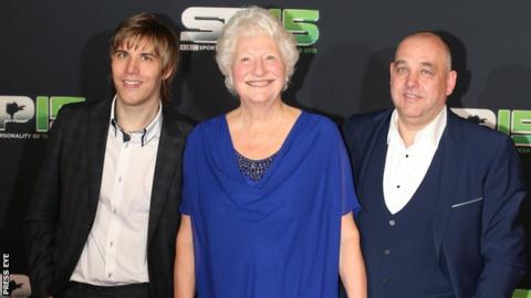 Dame Mary Peters (centre) at last month's BBC Sports Personality of the Year in Belfast