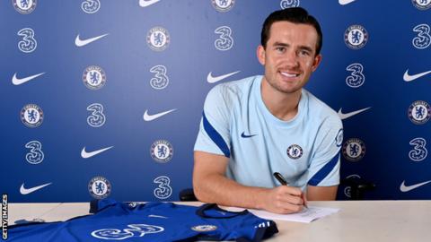 Ben Chilwell after signing for Chelsea