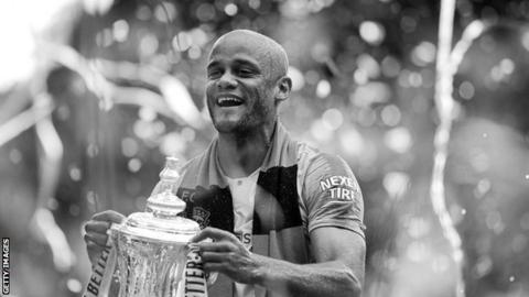 Kompany with FA Cup