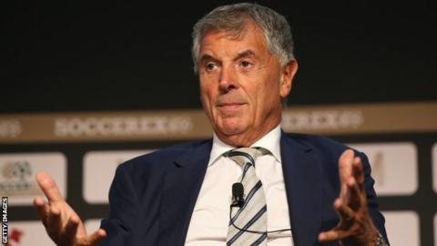 Former Arsenal vice-chairman David Dein speaks at a conference