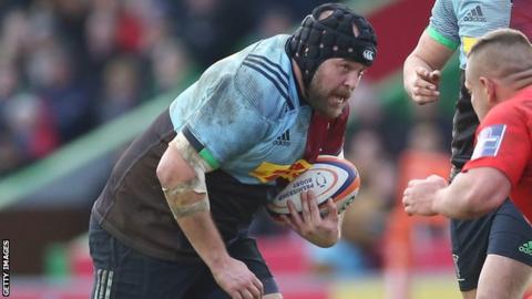 Mark Lambert in action for Harlequins
