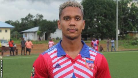 Seth Kanteh Hellberg in Liberia kit