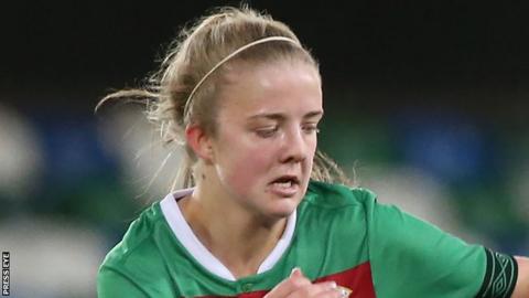 Glentoran midfielder Emma McMaster is one of seven players called into the squad
