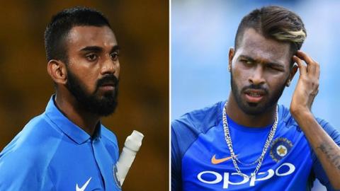 KL Rahul (left) and Hardik Pandya