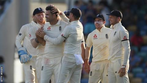 England fast bowler James Anderson