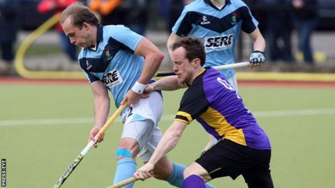 James Lorimer of Lisnagarvey in action against David Quinn of Pembroke Wanderers
