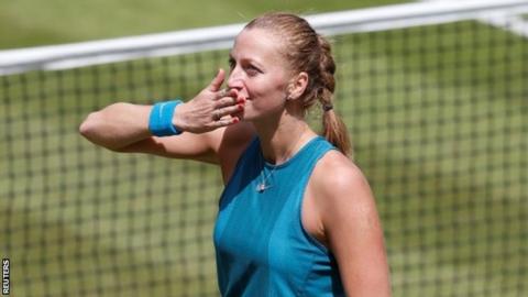 Muguruza loses in Birmingham 2nd round, Kvitova advances