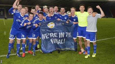 Peterhead are through to their first ever senior cup final