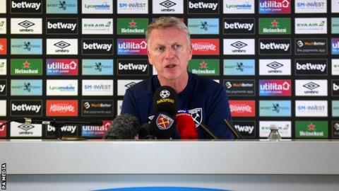 David Moyes during a news conference