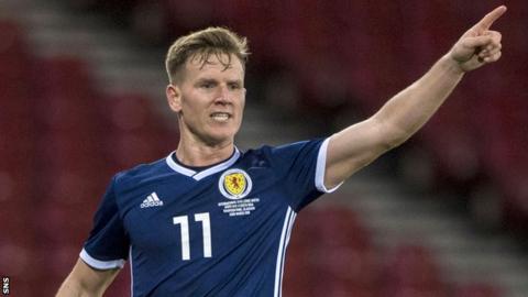 Matt Ritchie in action for Scotland