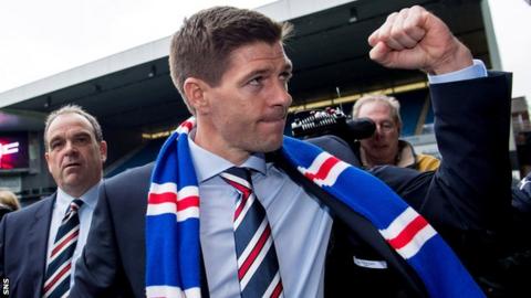 Steven Gerrard at Ibrox