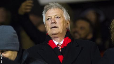 Aberdeen director Duncan Skinner at Pittodrie