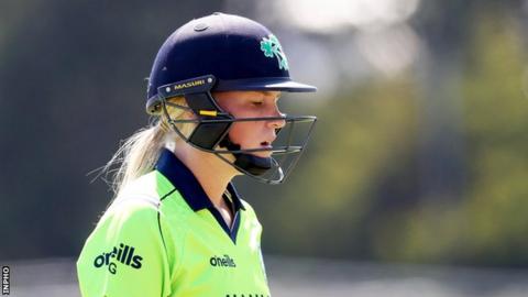Ireland's Kim Garth scored 34 from 35 balls