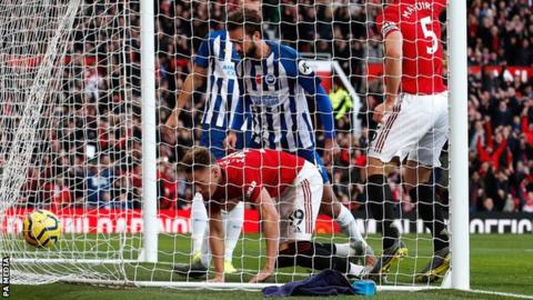 Manchester United 3 1 Brighton United Go Seventh After