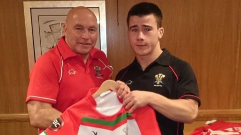 Connor Farrer scored on his Wales debut against Scotland