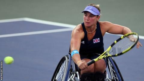 Lucy Shuker in action at the BNP Paribas World Team Cup