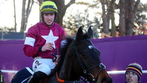 Jack Kennedy won the Irish Champion Hurdle on Apple's Jade on Saturday