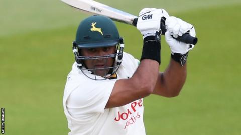 Samit Patel bats for Nottinghamshire