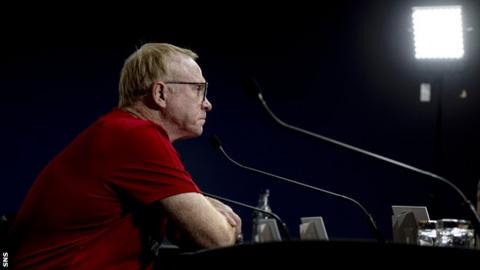 Scotland head coach Alex McLeish