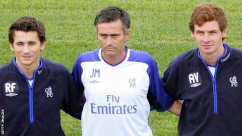 Jose Mourinho, Rui Faria and Andre Villas Boas join Chelsea