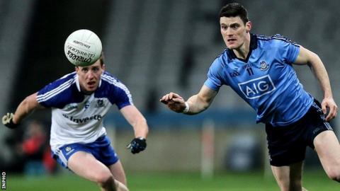 Monaghan's Kieran Duffy and Dublin's Diarmuid Connolly