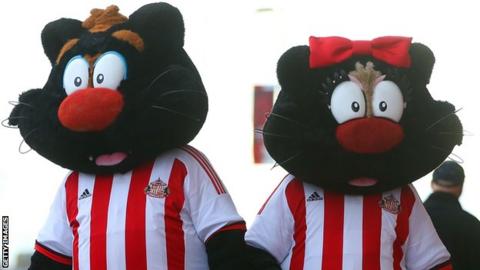 Sunderland mascots Samson and Delilah