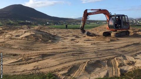 Designer Pat Ruddy has been "back on the digger" during work on the new Pollan Links